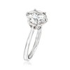 Ross-Simons 3.00 Carat Moissanite Solitare Ring in Sterling Silver - 3 of 4