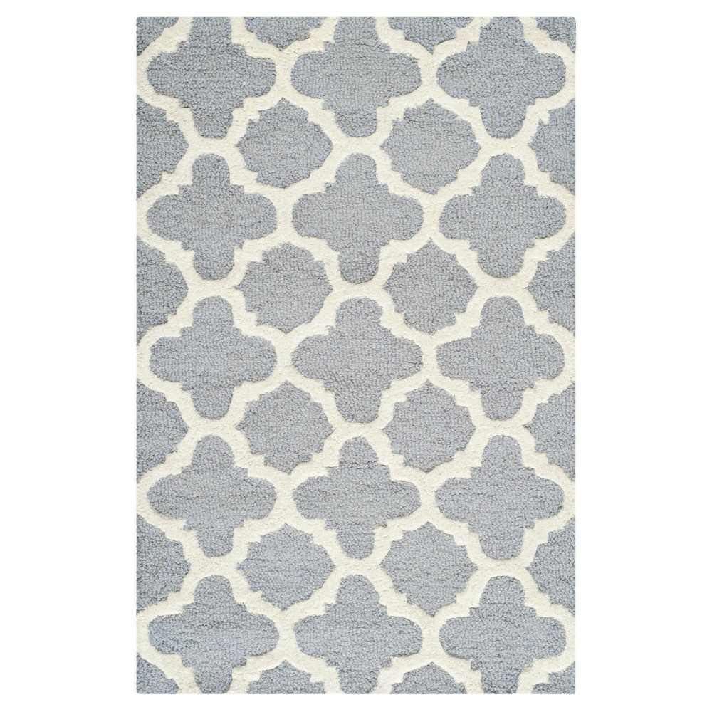 2'x3' Audrey Rug Silver/Ivory - Safavieh