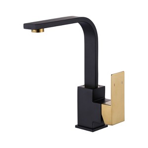 WOWOW Single Handle Deck Mount Stainless Steel Bar Faucet  in Brushed Nickel - 1 of 4