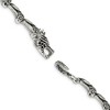 Black Bow Jewelry Men's 11mm Stainless Steel Antiqued Dragon Link Bracelet, 8.25 Inch - 4 of 4