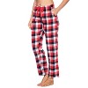 Ashford & Brooks Women’s Cotton Long-Sleeve Top Flannel Pants Pajama Sleepwear Set - 3 of 4
