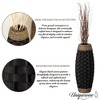 Uniquewise Rustic Tall Floor Vase - 24-inch Handcrafted Black Woven Vase, Decorative Accent for Home Decor, Living Room, and Entryway - 4 of 4