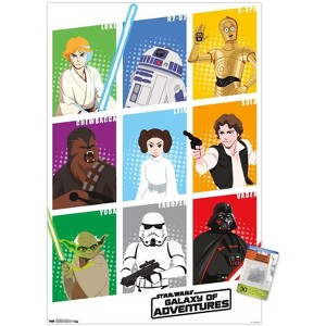 Trends International Star Wars: Saga - Galaxy Grid Unframed Wall Poster Prints - 1 of 4