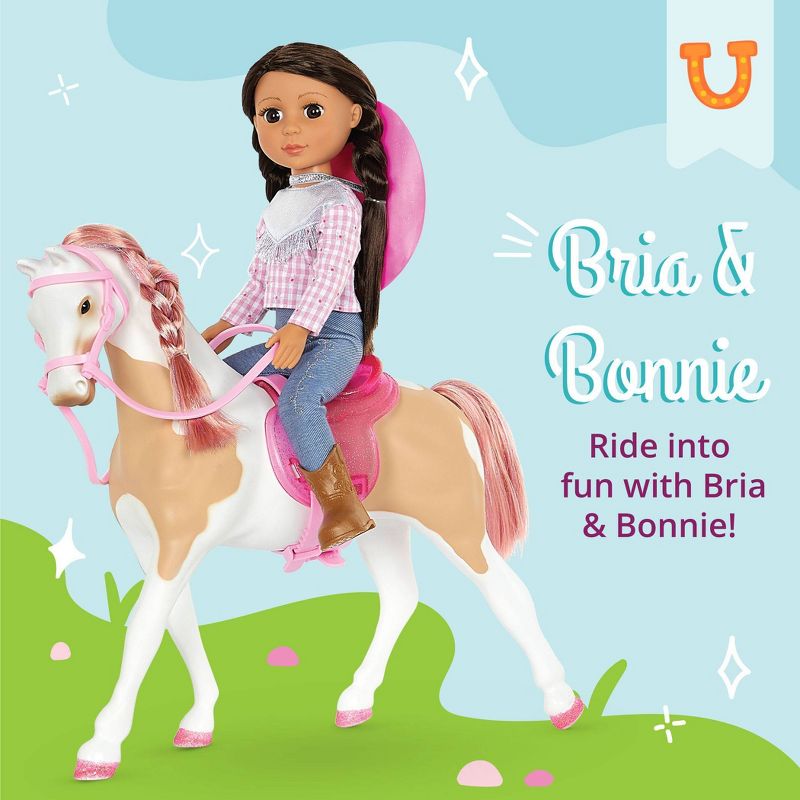 Glitter Girls Bria &#38; Bonnie 14&#34; Poseable Equestrian Doll, 4 of 10