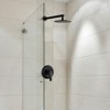 Cobbe 8-Inch Round Rain Shower Kit Matte Black Single Handle Shower Faucet with 15.74-Inch Shower Arm Valve Included - 3 of 4