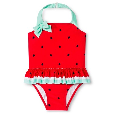 watermelon bathing suit baby