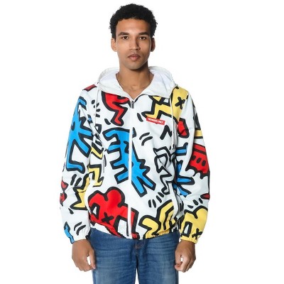 Members Only Men's Keith Haring Jacket - White