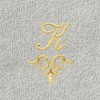 Linum Home Textiles 100% Turkish Cotton MONICA Gold Thread 2PC Embellished Washcloth Set - 3 of 3