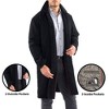 Alpine Swiss Zach Men’s Wool Blend Overcoat – Knee-Length Trench Coat, Runs Large for Layering Over Suits or Sweaters - 3 of 4