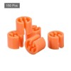 Unique Bargains Fit 0.14 Inch Rod Clothes Hanger Color Coding Markers Blank Tags 150 Pcs - 3 of 4