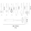 BRINJOY 8-piece cookware set, stainless steel kitchen tool set with stand, cooking utensils - 3 of 4