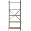 Antique Oak & Sandy Gray Finish Bookshelf - 3 of 4