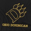 Ohio Dominican University Distressed Primary Logo Kids T-Shirt For Youth Black - 2 of 4