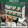 Metal Chicken Nesting Boxes, Nesting Boxes with Metal Legs, Chicken Laying Box with Roll Out Egg Collection with Vented Holes - 4 of 4
