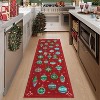 Christmas Living Room Rug Xmas Festive Decor Rug Washable Area Rug Soft Low Pile Non-Slip Area Rug for Bedroom - 3 of 4