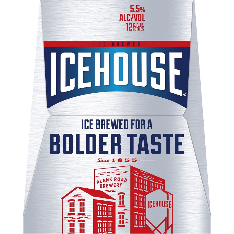 Icehouse Ice Lager Beer - 12pk/12 fl oz Bottles, 5 of 10