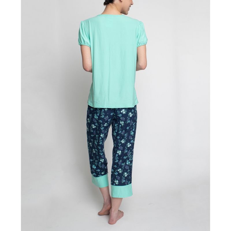 Hanes Modern Romance in the Garden Short Sleeve Pajama Set, 2 of 4