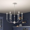 Livex Lighting Cortlandt 6 - Light Chandelier in  Polished Nickel - 4 of 4
