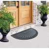 A1HC 100% Pure Rubber Front Door Mat 30”x48”, Non-Slip, Thin Profile Heavy Duty Doormat - 2 of 4