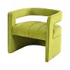 CAVINAS Velvet Accent Chair with Curved Backrest,Fully Upholstered Living Room Chairs,Reading Chairs for Living Room - 4 of 4