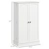 FONTOI 41" Kitchen Pantry Storage Cabinet, Freestanding Cabinet with 12 Shelves, 5-tier Shelving&Adjustable Shelves, White, 11.75"*41"*23.5" - 3 of 4