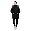 Rokka&Rolla Women's Mini Fur Lined Parka Coat - image 3 of 4