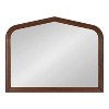 Kate and Laurel Tudor Arch Wall Mirror, 36x28, Walnut Brown - 4 of 4