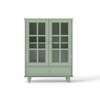 NicBex Modern Minimalist Dining Room Cabinet with Storage,Double Glass Doors and Drawer,Wooden Storage Sideboard Cupboard for Living Room - 2 of 4