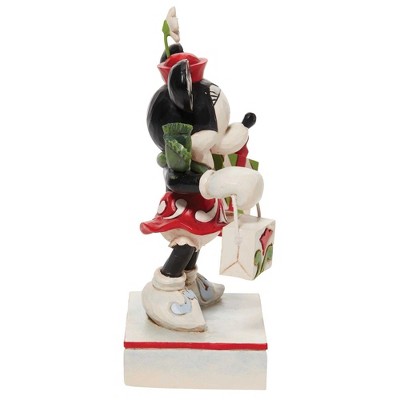 Minnie Mouse Holiday Glamour Resin Figurine with Gift Bag