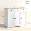 NicBex Industrial Sideboard Buffet Cabinet with 3 Drawers and 2 Doors for Kitchen,Living Room - 3 of 4