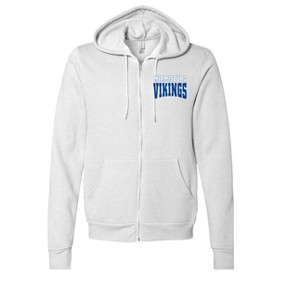 Adult Miamisburg High School Vikings Name Full-Zip Fleece Hoodie
