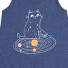 Girls' - Instant Message - Cat Solar System Graphic Sleeveless Aline Dress - 2 of 4