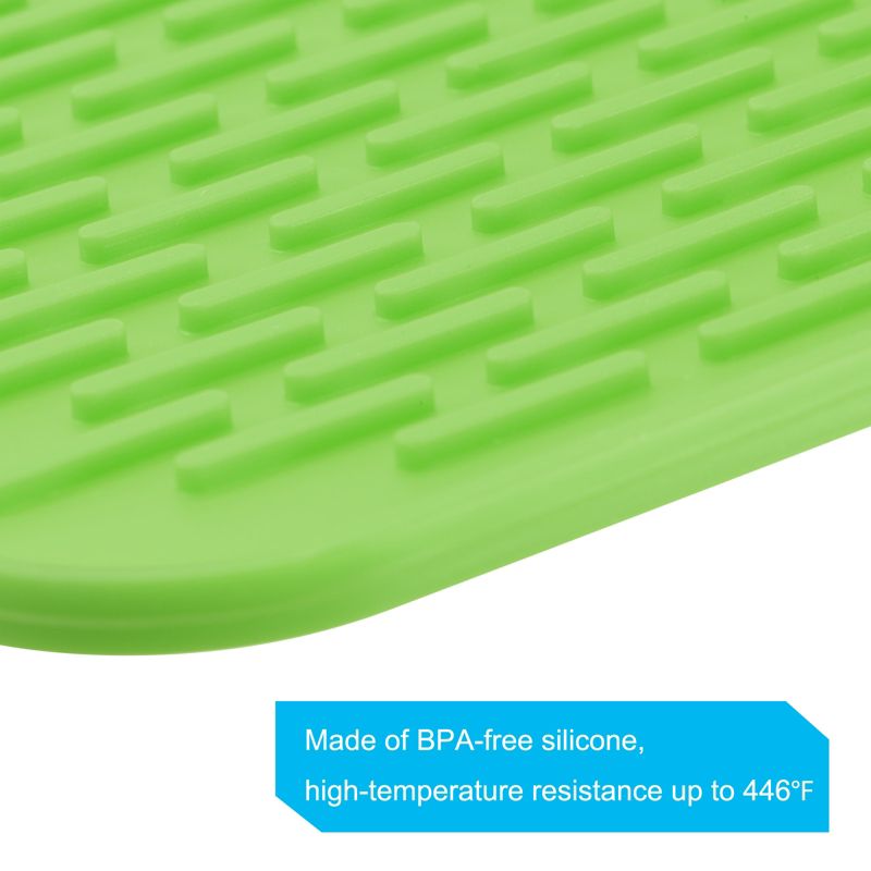 Unique Bargains Silicone Dish Drying Mat Under Sink Drain Pad Heat Resistant Non-Slipping Suitable for Kitchen, 4 of 6