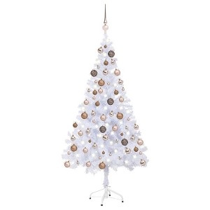 Artificial Pre-lit Christmas Tree with Ball Set 59.1" 380 Branches - 1 of 4
