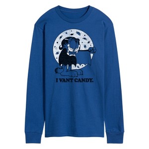 Men's - Garfield - I Vant Candy Long Sleeve Graphic T-Shirt - 1 of 4