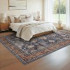 Area Rug for Living Room Bedroom Distressed Oriental Office Carpet Low Pile Neutral Soft Nursery Carpet Non Slip Washable Vintage Farmhouse Area Rug - 4 of 4