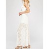 Women's Lace & Ruffle Maxi Romper - entro - 2 of 4