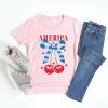 The Juniper Shop Coquette America Cherries Youth Short Sleeve Tee - 3 of 4