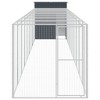 ❰vidaXL Large Anthracite Galvanized Steel Chicken Cage with Extended Run - Durable and Weather-Protected Chicken House with Mesh Design❱ - 3 of 4