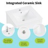 Phiestina 20" White Bathroom Vanity with Sink, Soft Close Door, Storage Rack & Drawer, Modern Style - 4 of 4