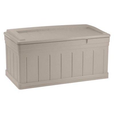 Resin Extra Large Deck Box With Seat - Taupe - Suncast