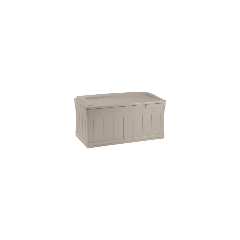 Photos - Garden Furniture Suncast Resin Extra Large Deck Box With Seat - Taupe  