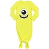 Disney Pixar Monsters Inc. Lion King Winnie The Pooh Simba Mike Baby Long Sleeve Cosplay Swaddle Sleeper Gown and Hat Infant - 3 of 4