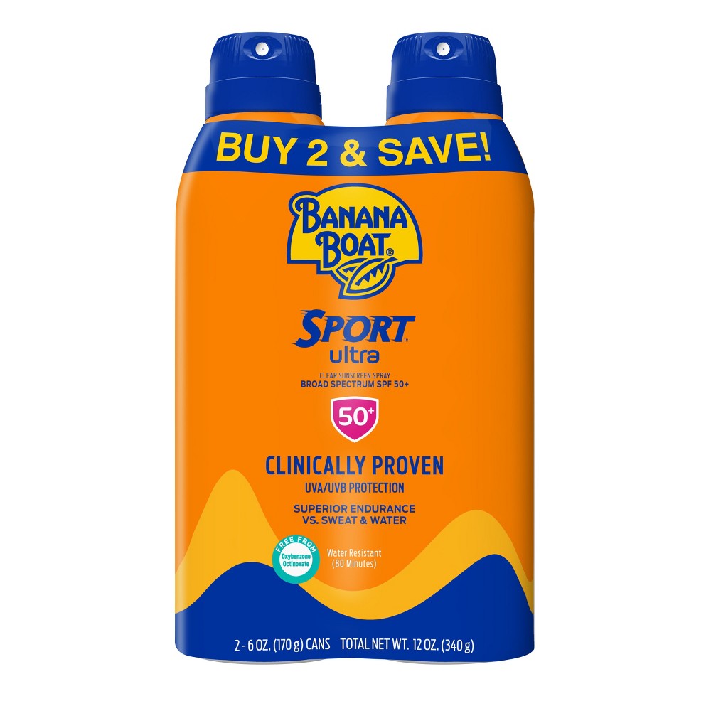 Photos - Cream / Lotion Banana Boat Ultra Sport Clear Spray Broad Spectrum Sunscreen - SPF 50 - 6o