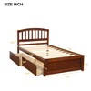NicBex Twin Size Wood Platform Bed with 2 Drawers and Headboard for Adults/Boys/Girls - 3 of 4