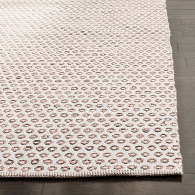 Reversible Off-White Handmade Wool-Cotton 8' x 10' Area Rug