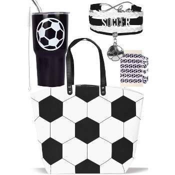 MEANT2TOBE Soccer Mom Gifts, Soccer Mom Tote Bag for Women