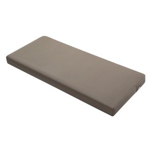 48" x 18" x 3" Ravenna Water-Resistant Patio Bench/Settee Cushion Dark Taupe - Classic Accessories - 1 of 4