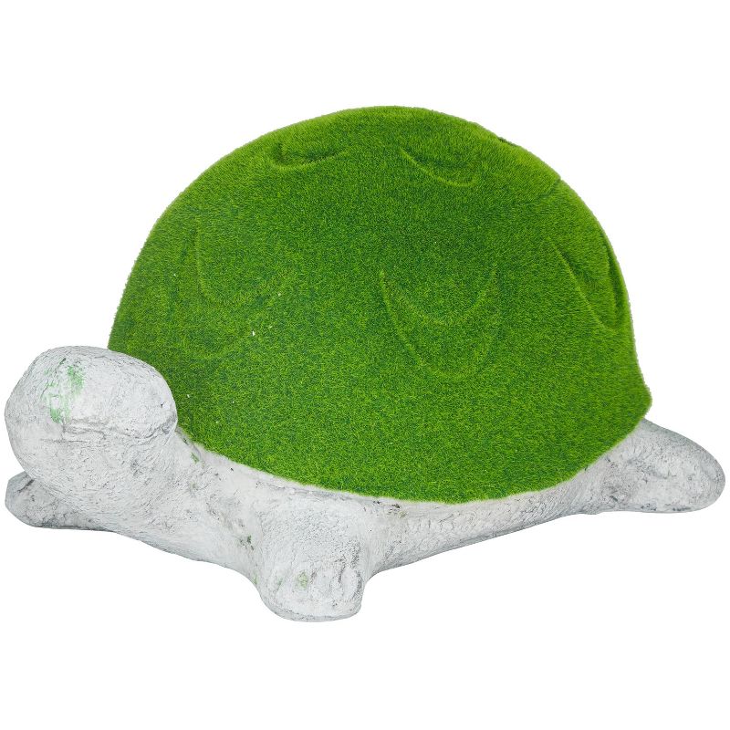 10.05&#34; Magnesium Oxide Turtle Garden Sculpture Green - Olivia &#38; May, 1 of 6