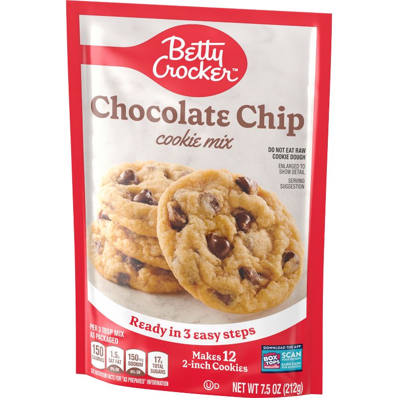 Betty Crocker Chocolate Chip Cookie Mix - 7.5oz, 4 of 12